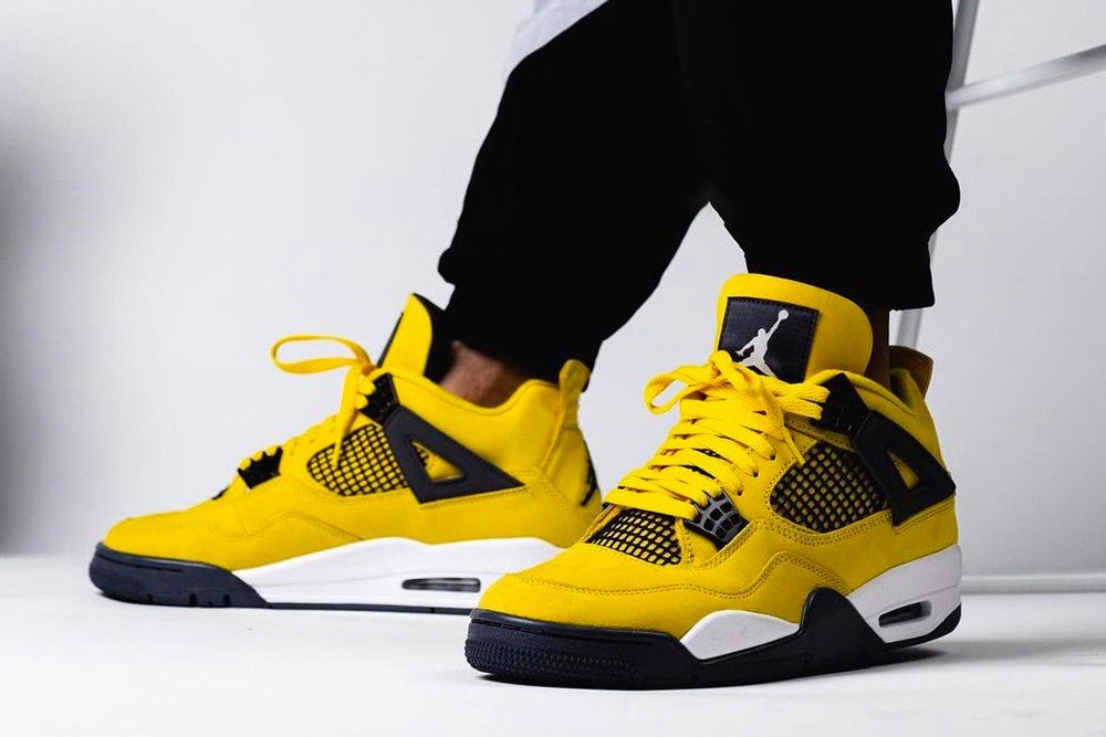 Air Jordan 4 Retro 'Lightning' – Tour Yellow Sneakers