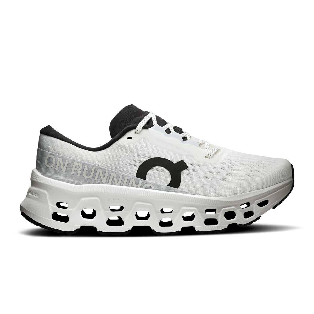 On Women's Cloudmonster 3 Sneakers - White / Black