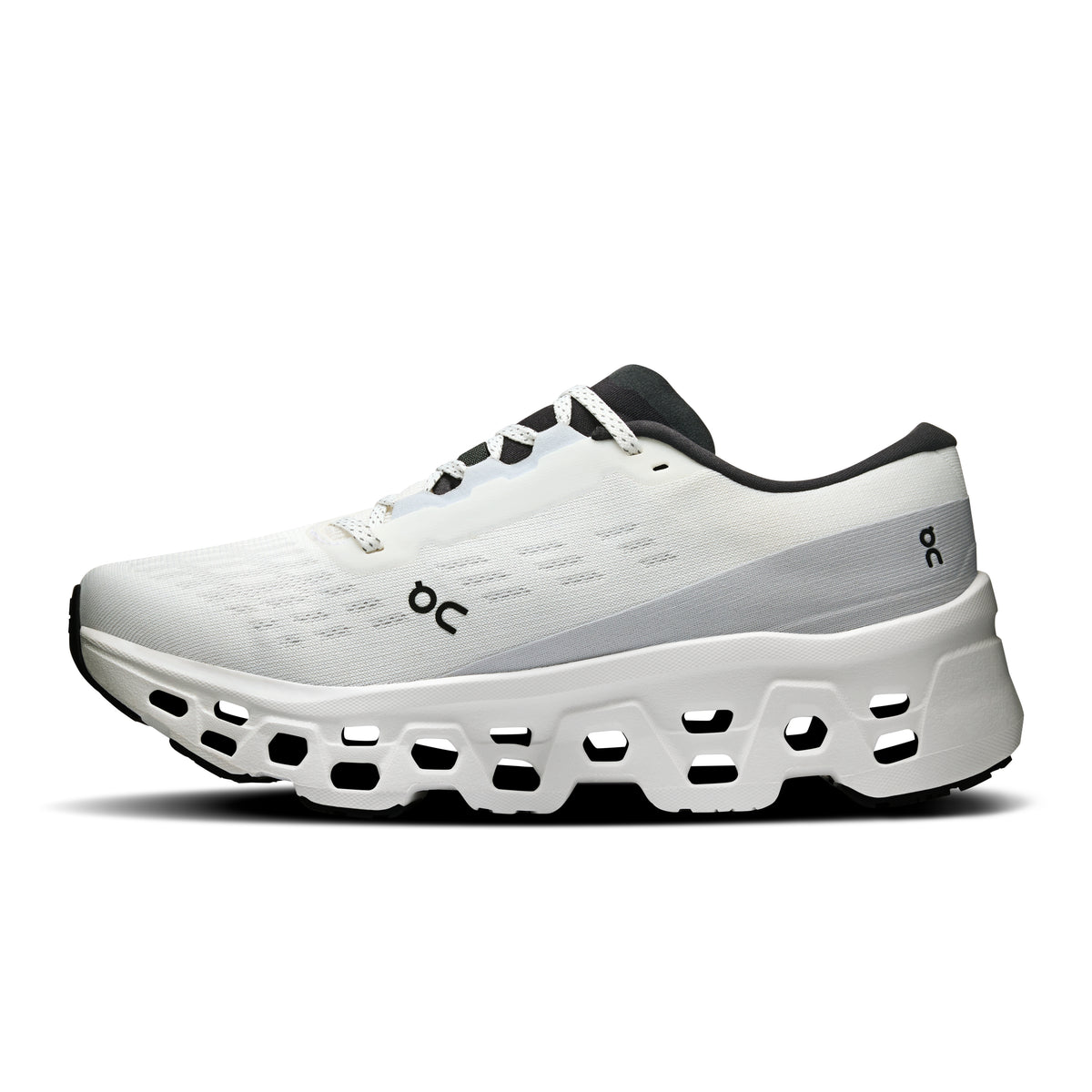 On Women's Cloudmonster 3 Sneakers - White / Black