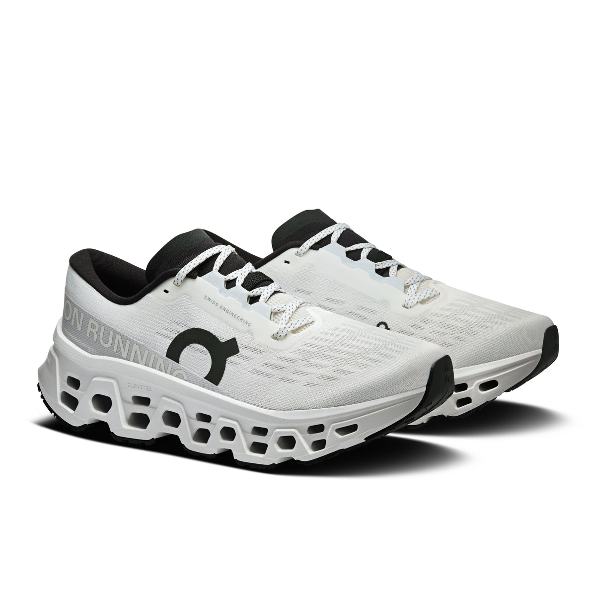 On Women's Cloudmonster 3 Sneakers - White / Black