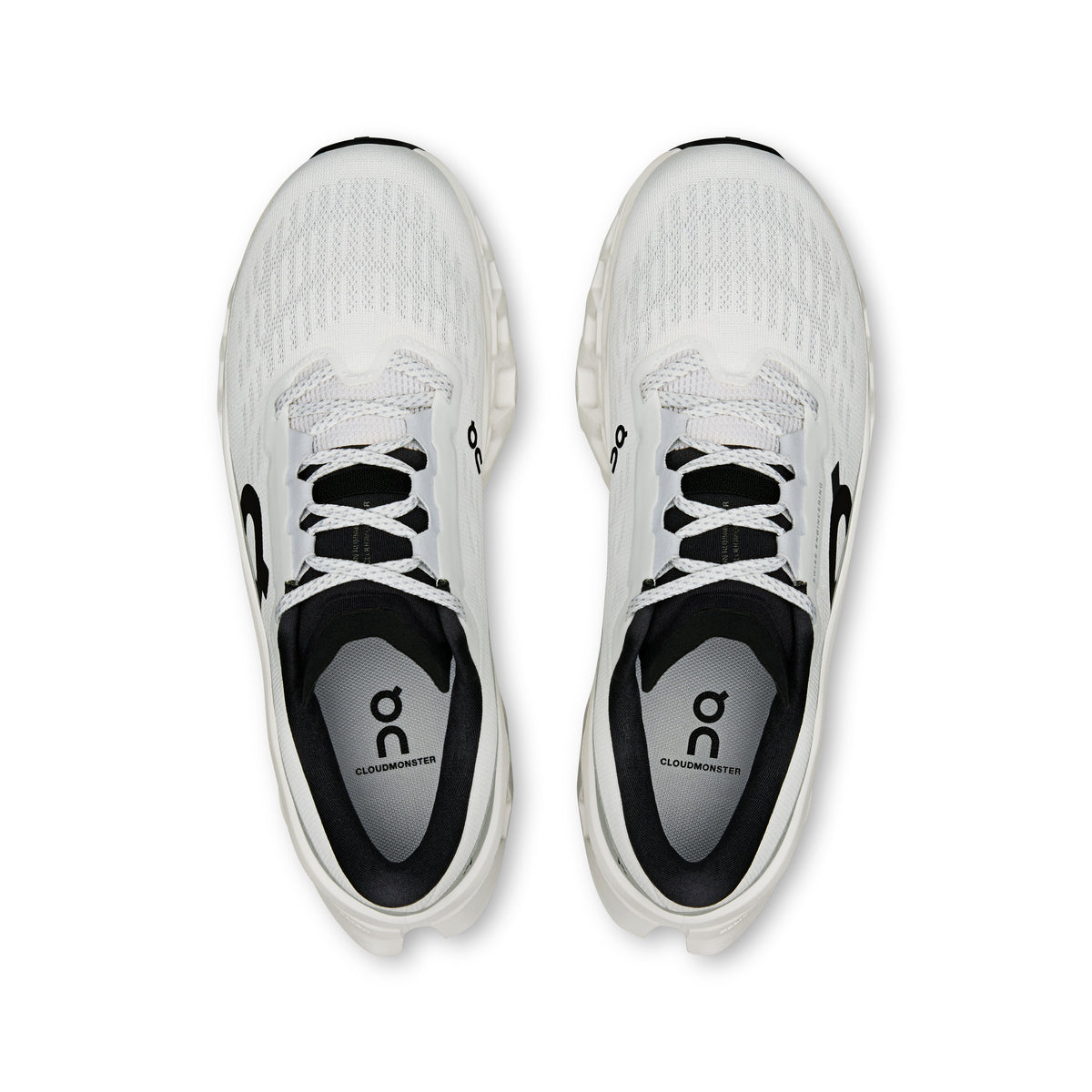 On Women's Cloudmonster 3 Sneakers - White / Black