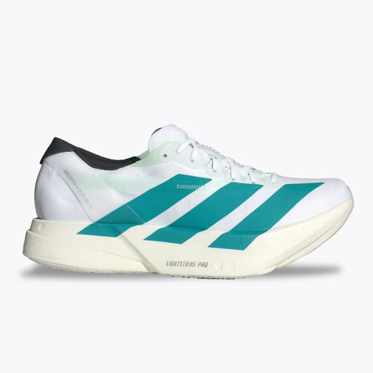 Adizero Adios Pro 4 Running Shoes – White / Pure Teal