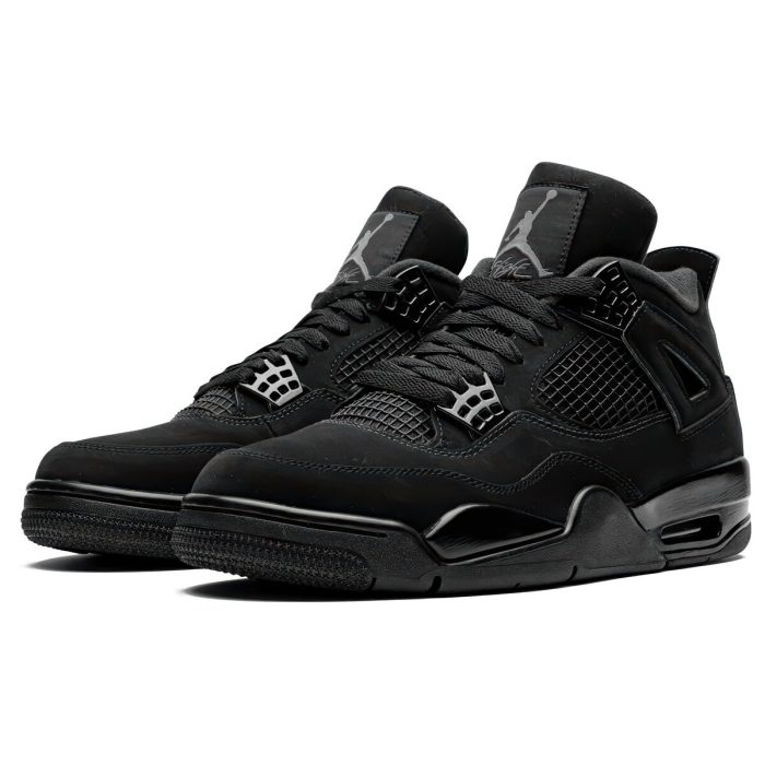 Air Jordan 4 Retro 'Black Cat' (2025) All-Black Sneakers