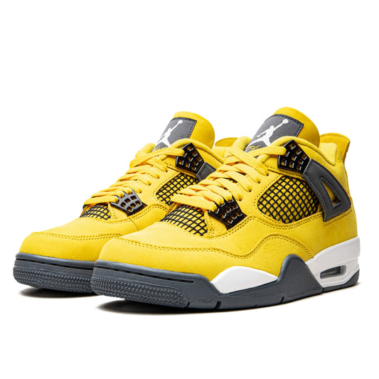 Air Jordan 4 Retro 'Lightning' (2021) Yellow Sneakers