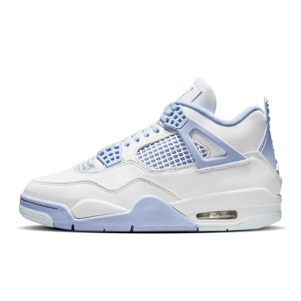 Air Jordan 4 "Aluminium Forget Me Not" White & Blue Sneakers