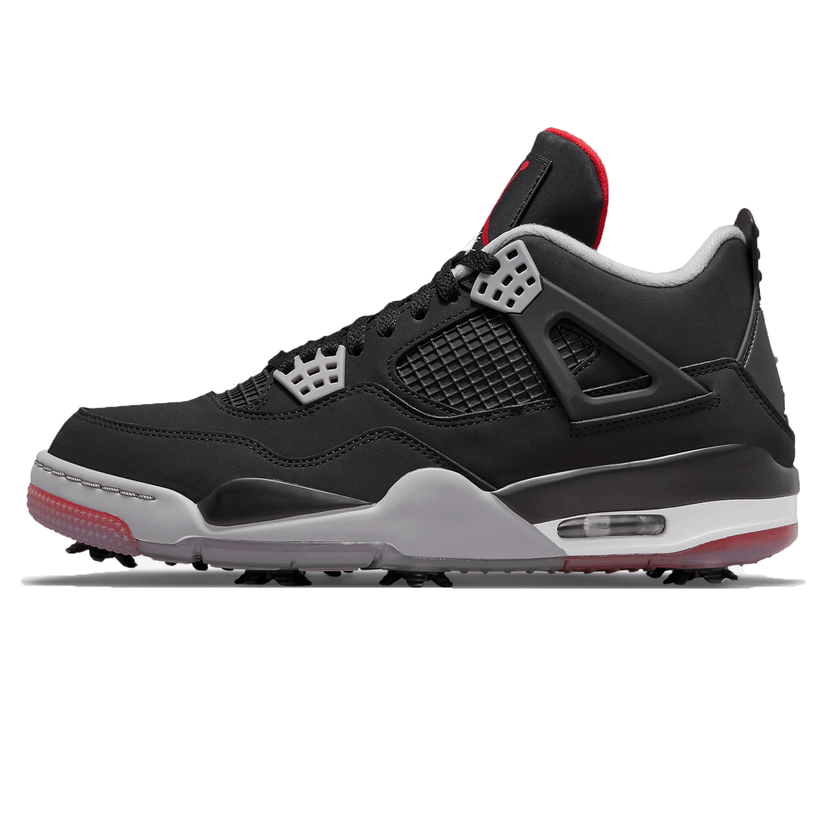 Air Jordan 4 Golf 'Bred' – Black & Red Golf Shoes