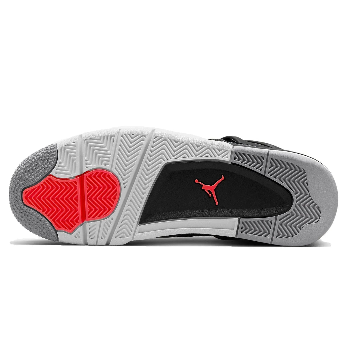 Air Jordan 4 Retro 'Infrared' – Grey Nubuck Sneakers