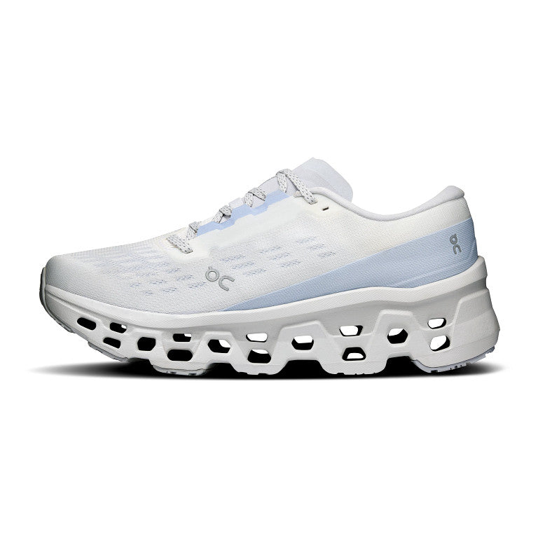 On Cloudmonster 3 Running Shoes - White / Ice Blue