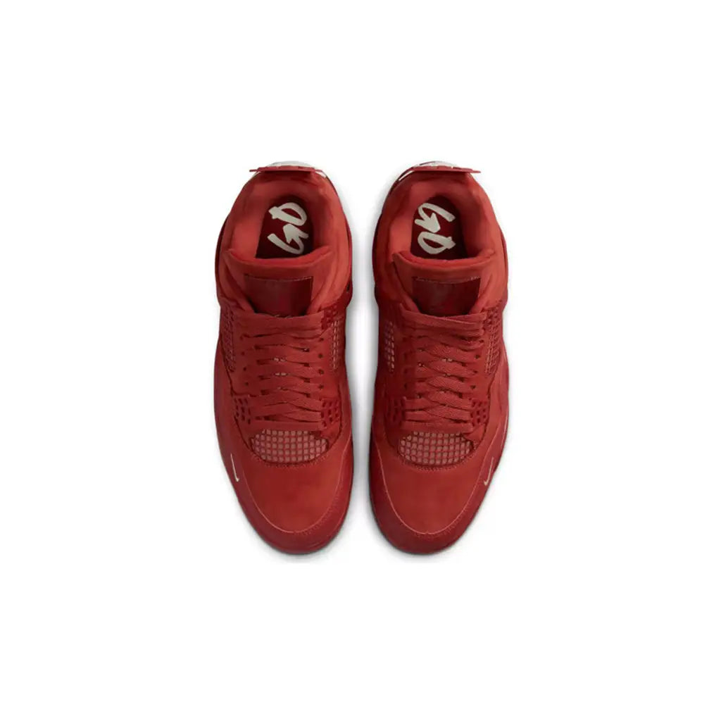 Air Jordan 4 x Nigel Sylvester 'Brick by Brick' Orange Sneakers
