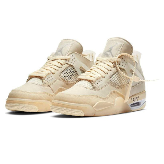 Air Jordan 4 x Off-White 'Sail' Women's Sneakers