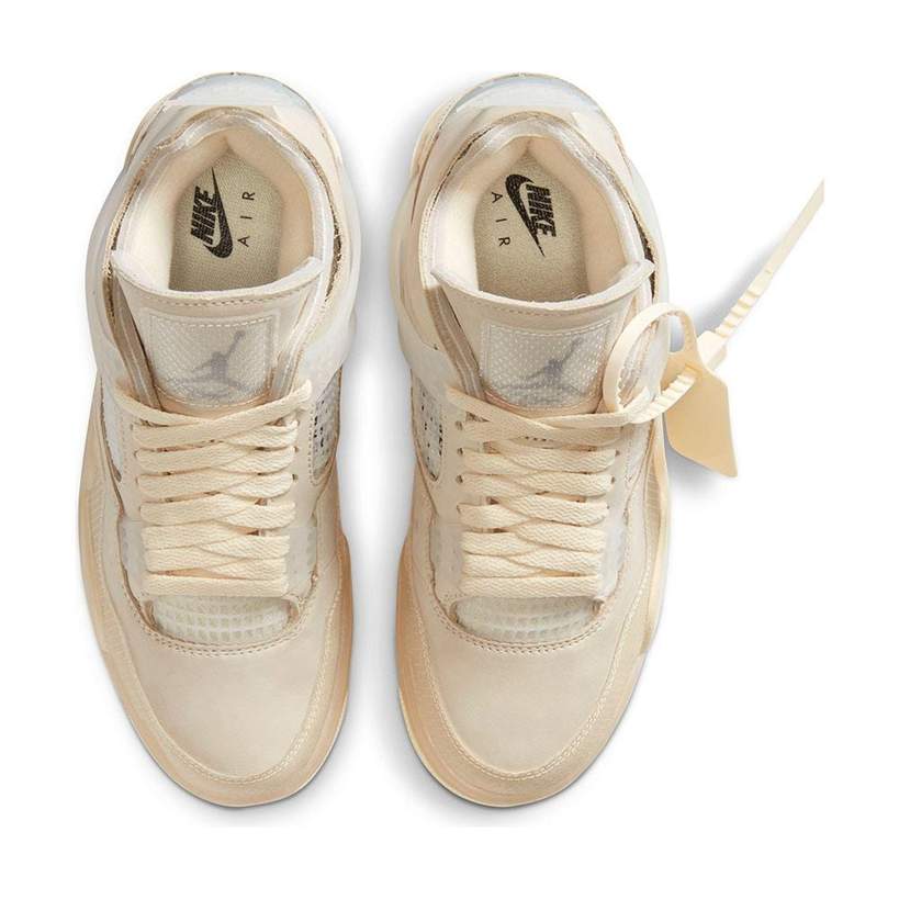 Air Jordan 4 x Off-White 'Sail' Women's Sneakers