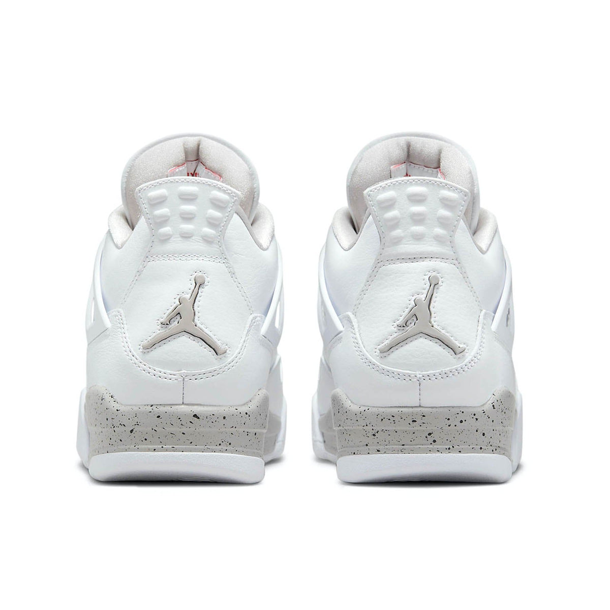 Air Jordan 4 'White Oreo' White Leather Sneakers