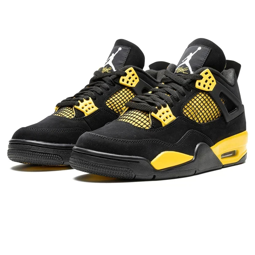 Air Jordan 4 'Yellow Thunder' (2023) Black & Yellow Sneakers