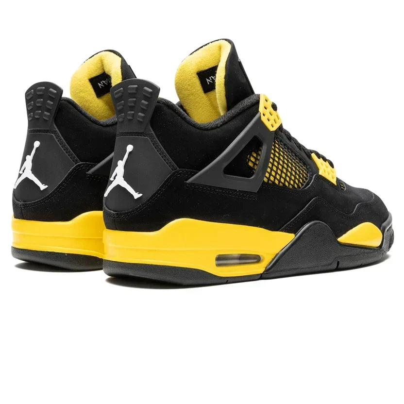 Air Jordan 4 'Yellow Thunder' (2023) Black & Yellow Sneakers